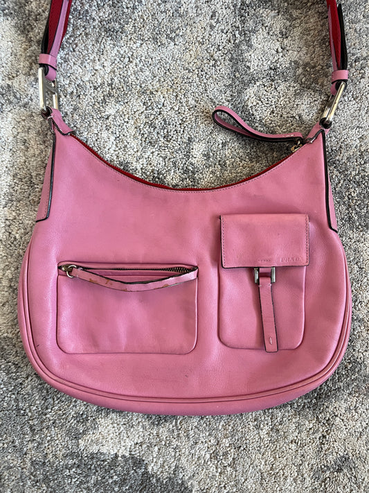 Prada FW1999 leather multi pockets bag