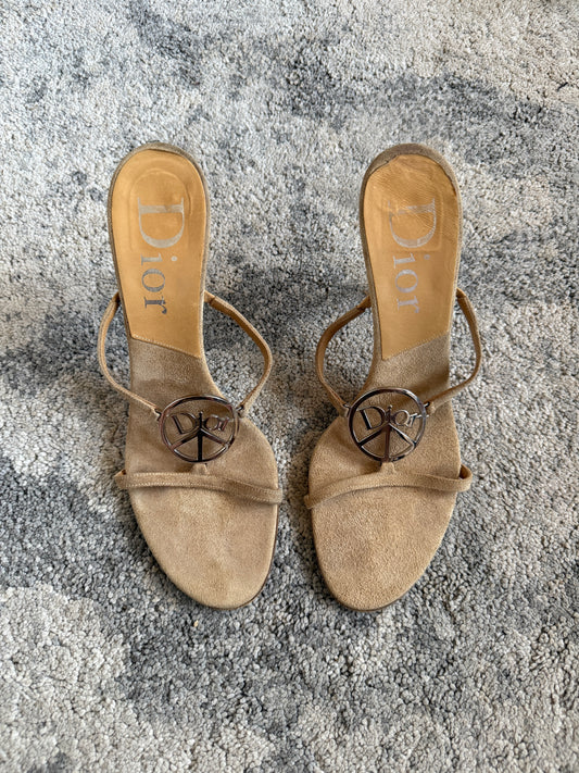 Dior 2000’s Peace suede heels