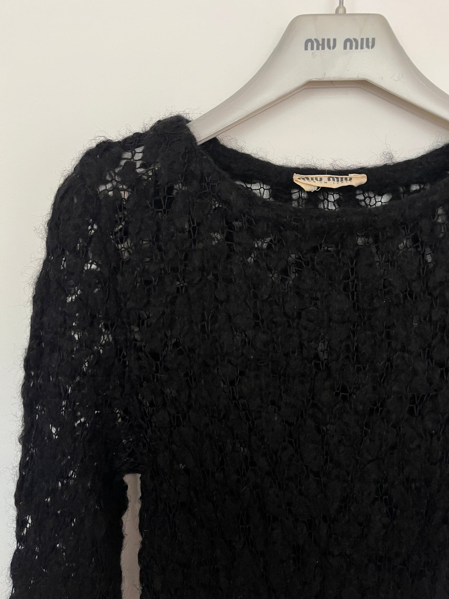 Prada FW1994 mohair mini dress