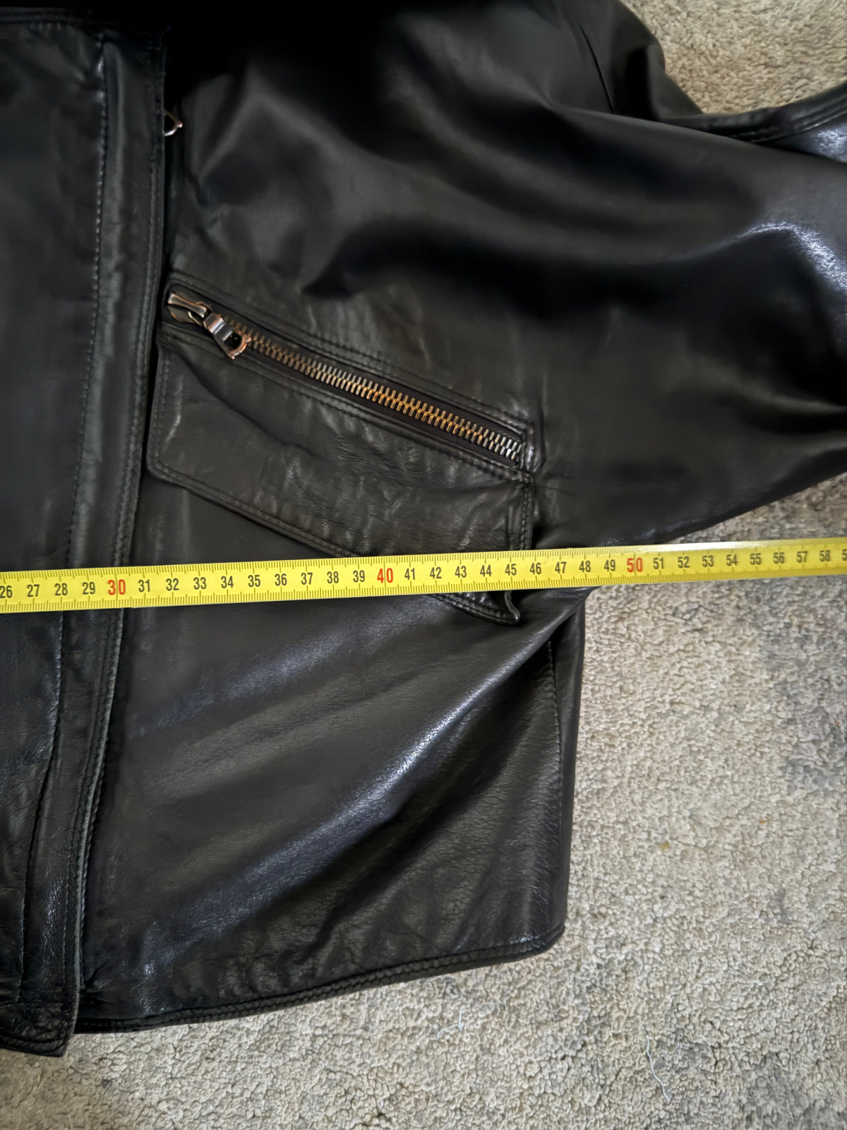 Gianni Versace 1990’s leather jacket with fur collar