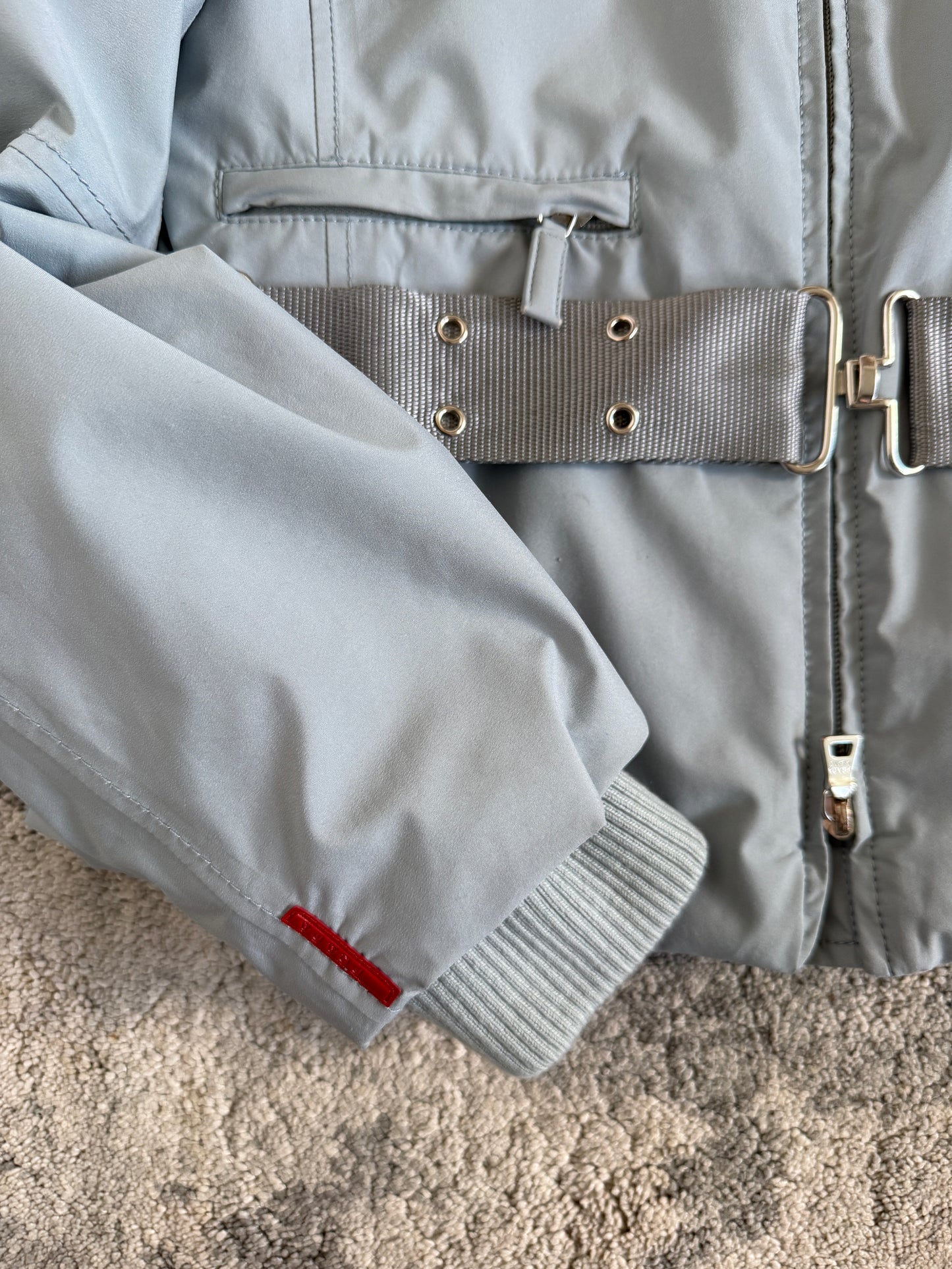 Prada 2000’s gore-tex padded jacket with removable hoods