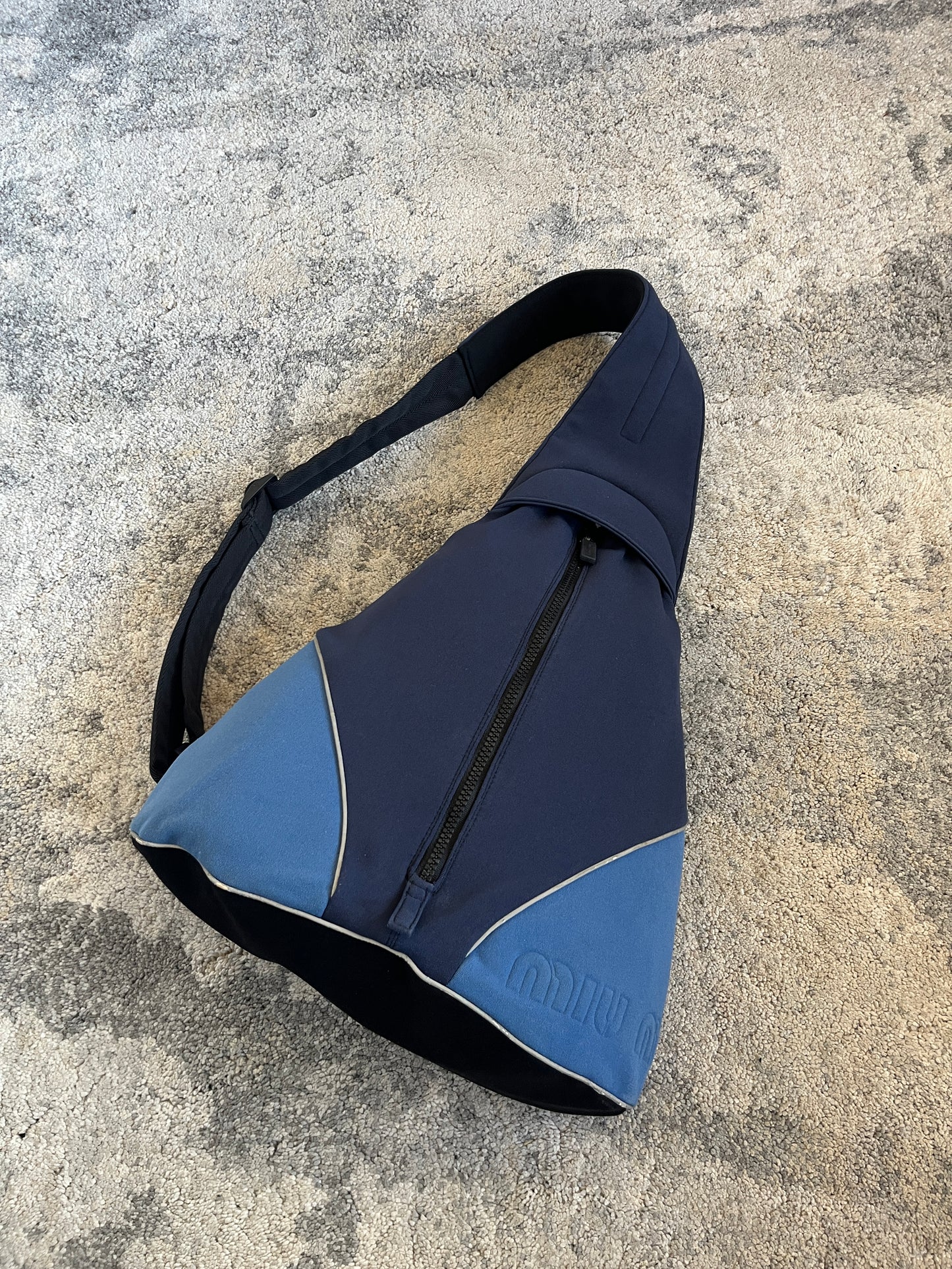 Miu Miu 1999 nylon chest rig backpack