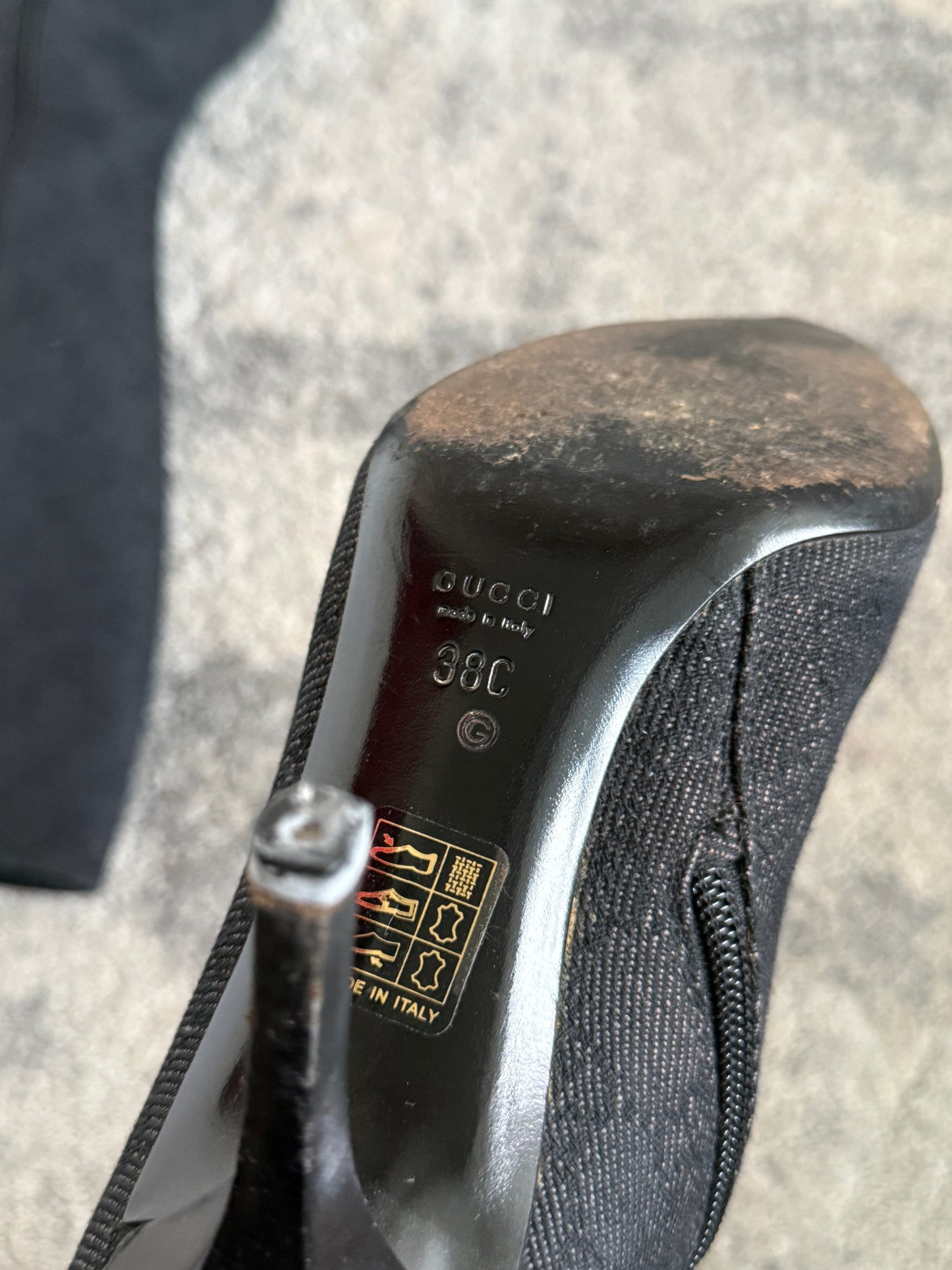 Gucci 2000’s monogram heels boots