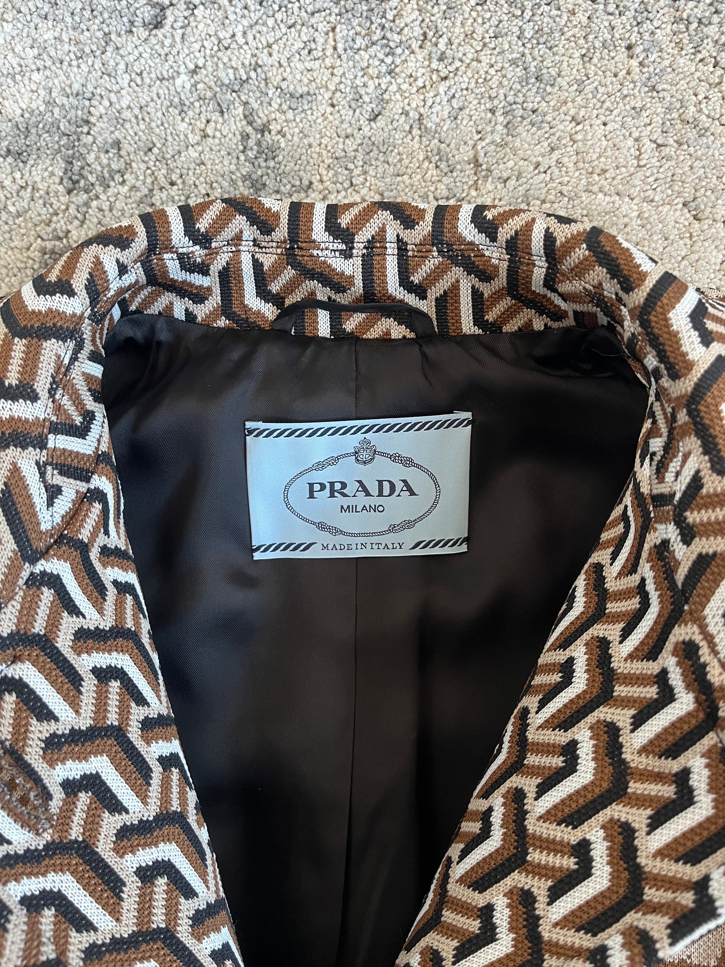 Prada FW2018 jacquard jacket