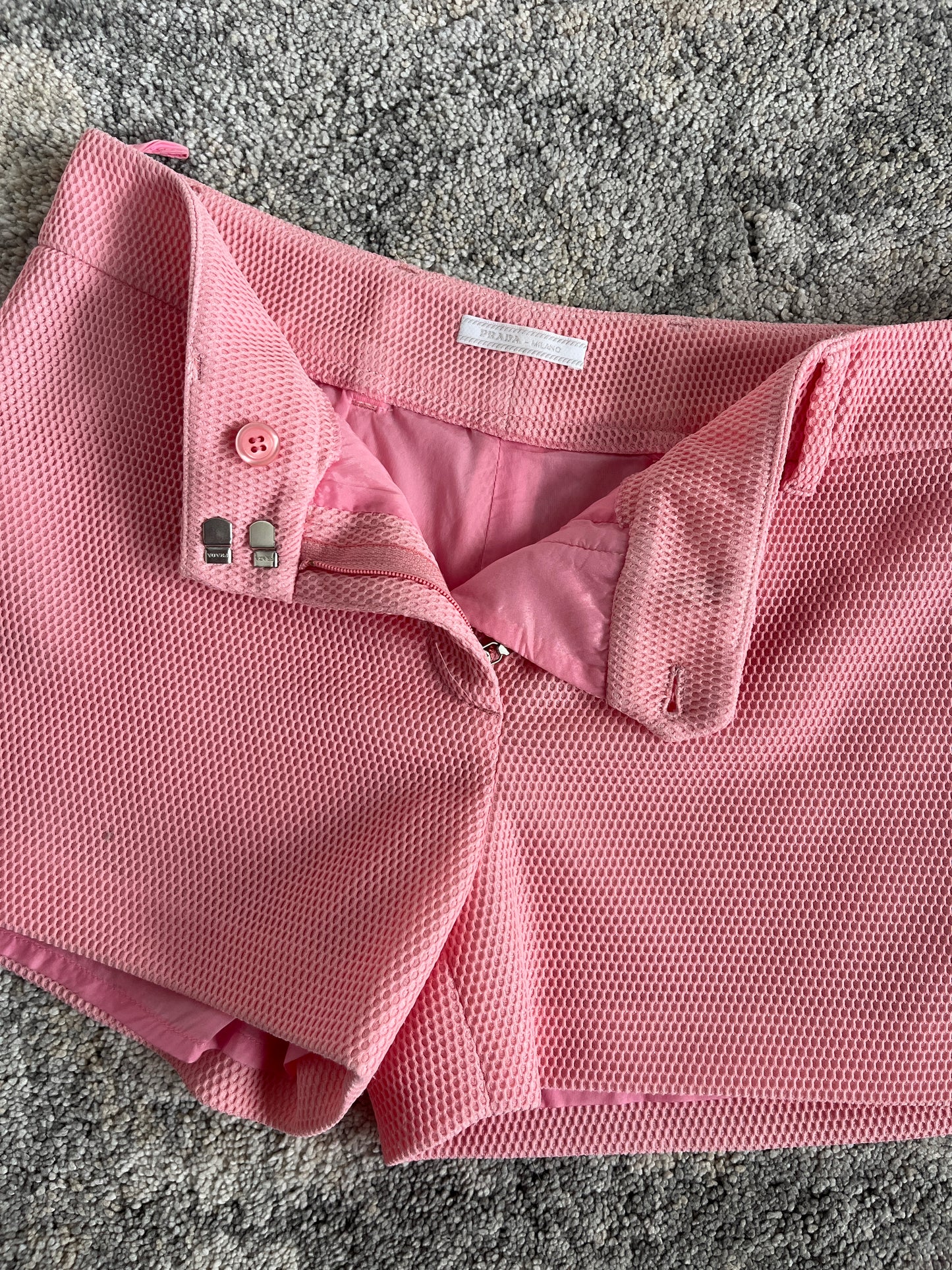 Prada 2010 nylon mesh mini short