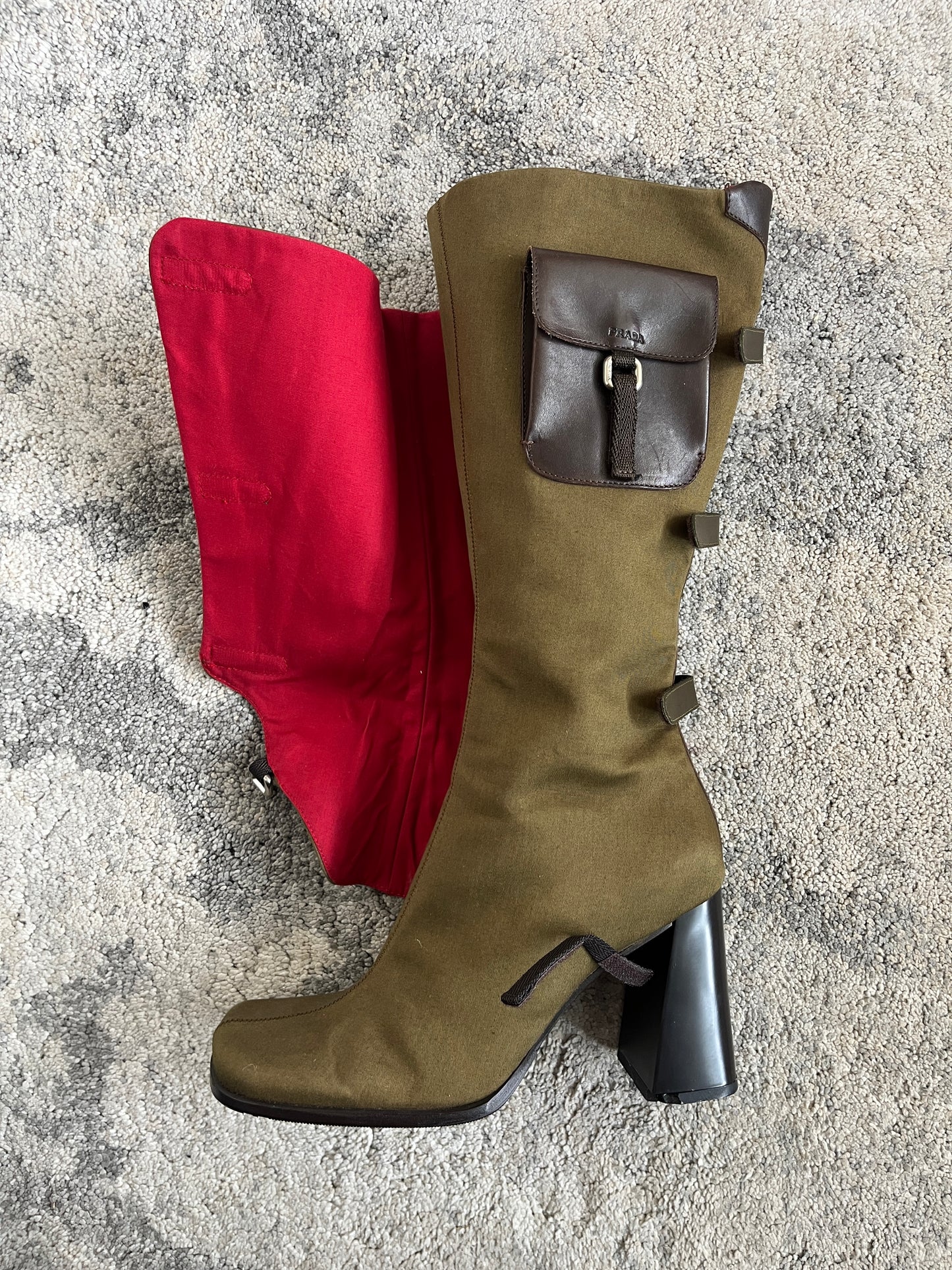 Prada FW1999 convertible pockets boots