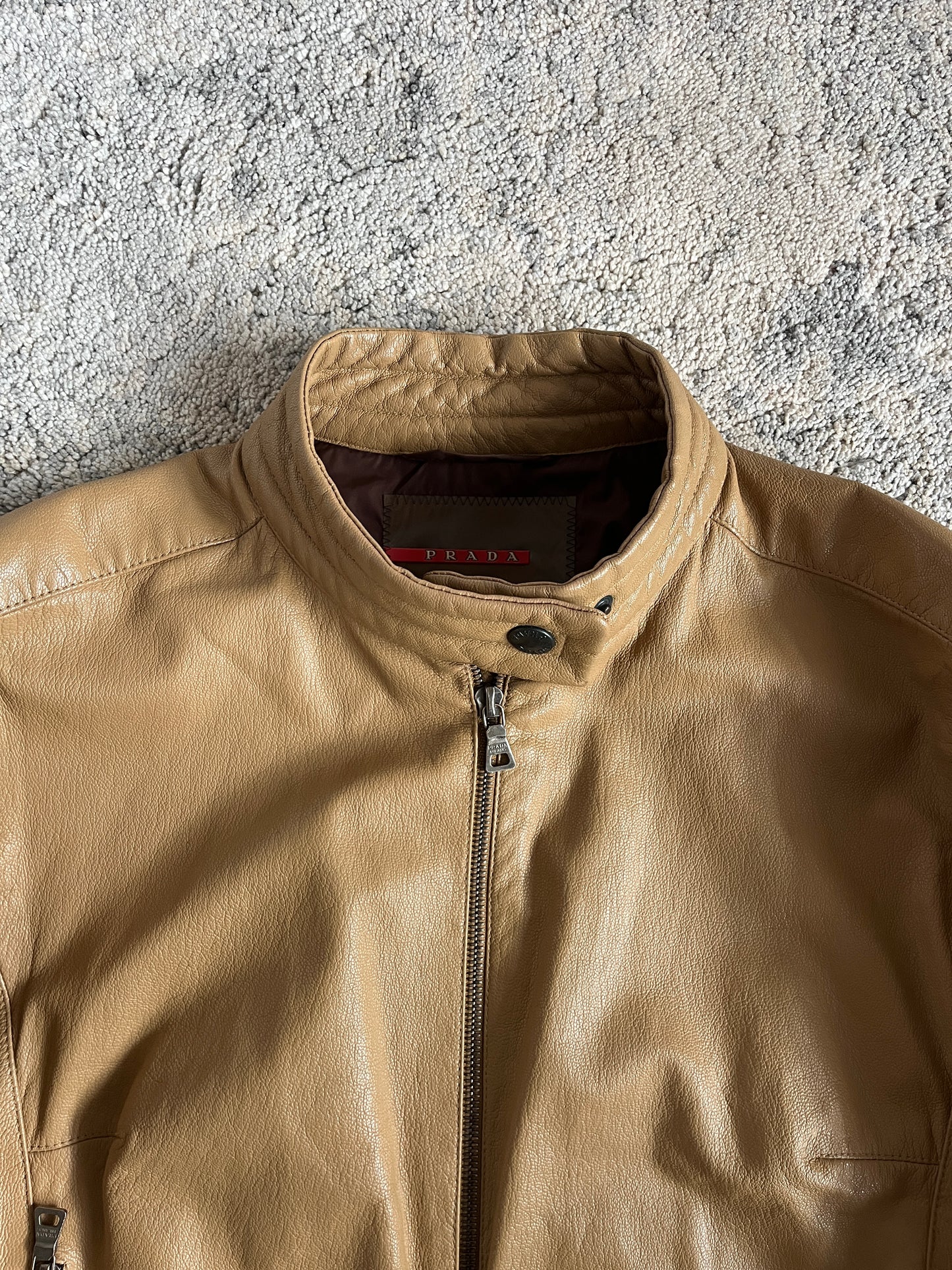 Prada SS2000 motorcycle leather jacket