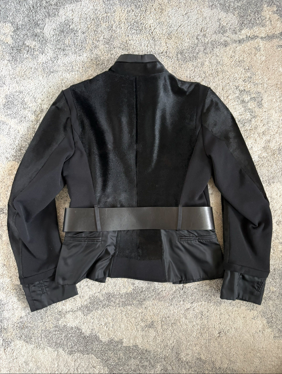 Prada 2000’s pony hair & nylon jacket