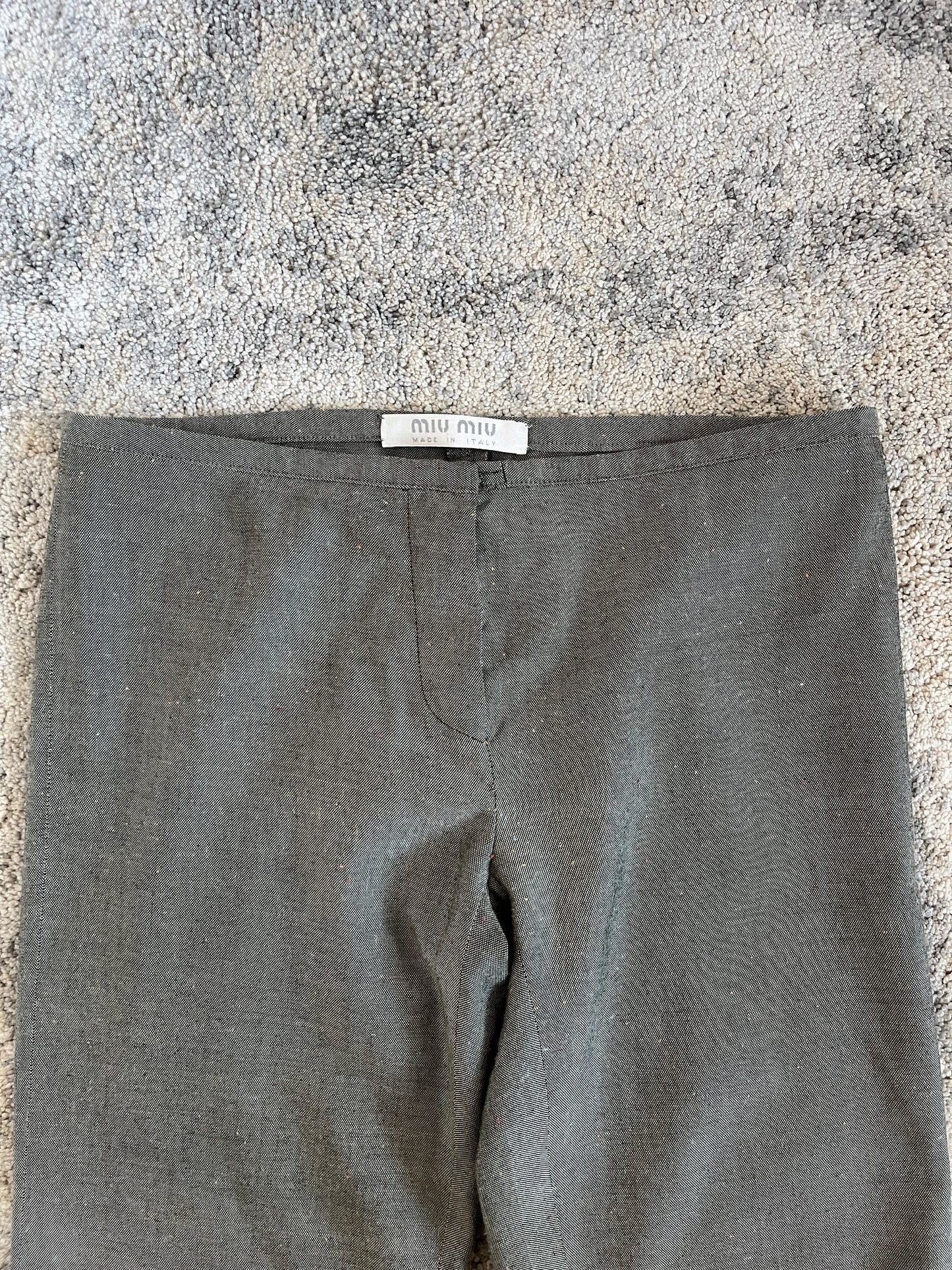 Miu Miu 1990’s low waist cotton pants