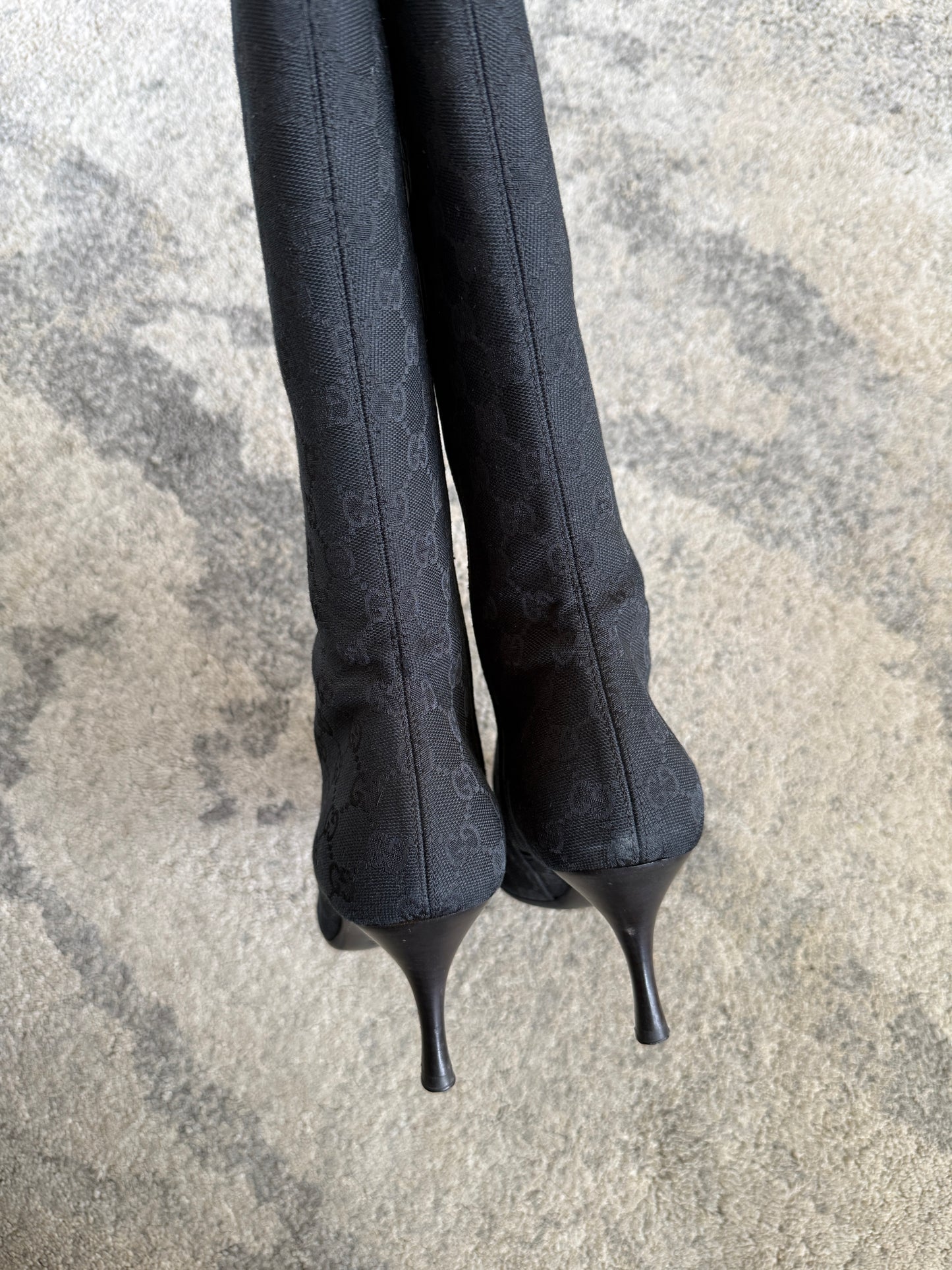 Gucci 2000’s monogram heels boots