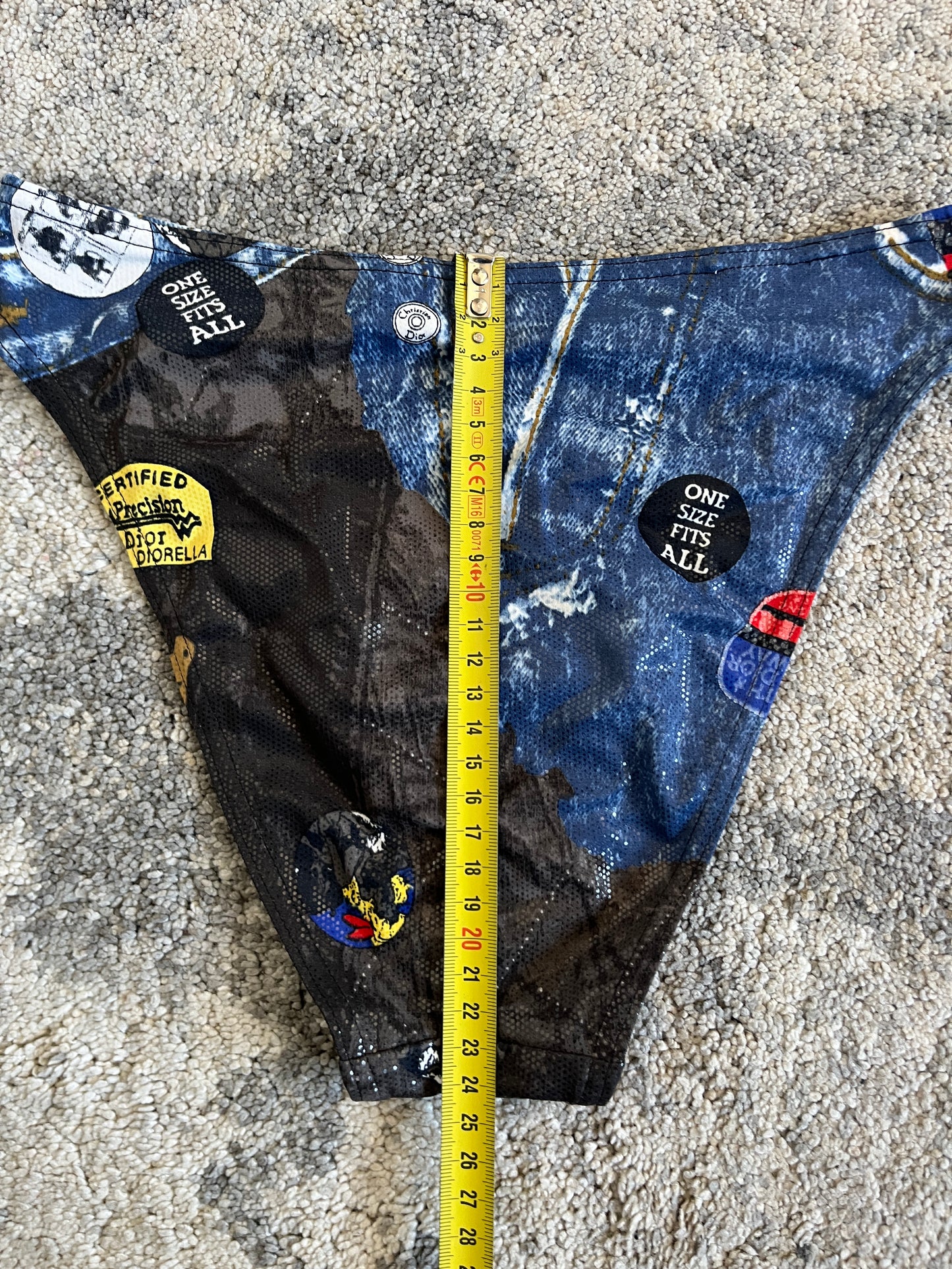 Dior 2002 diorella trompe l’œil denim swimwear set