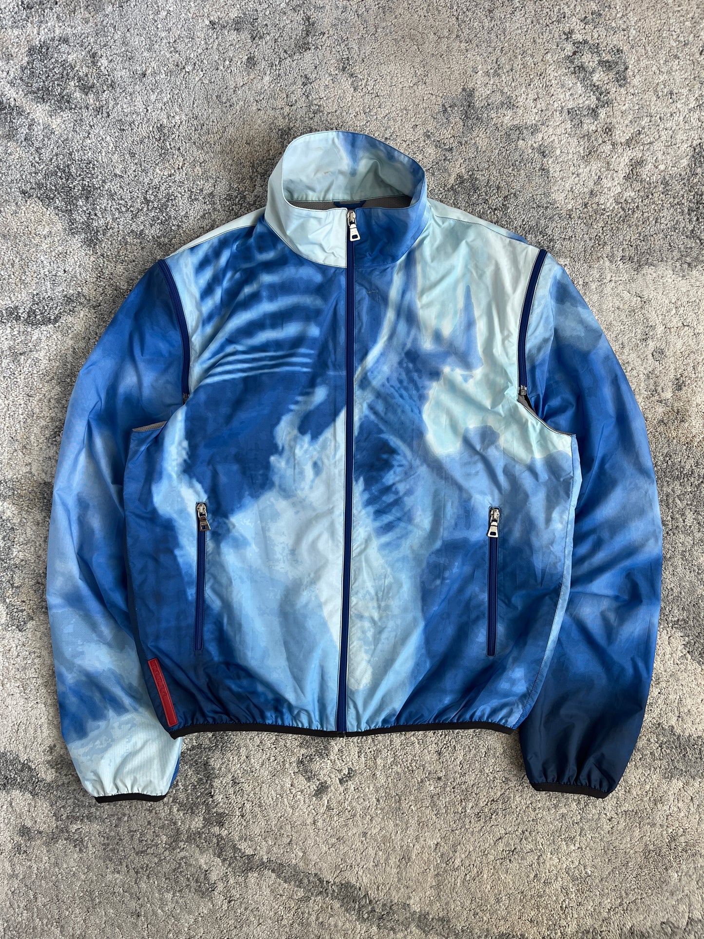 Prada SS2000 nylon print convertible jacket