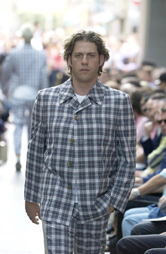 Comme des garçons H+ SS2002 polyester & wool jacket