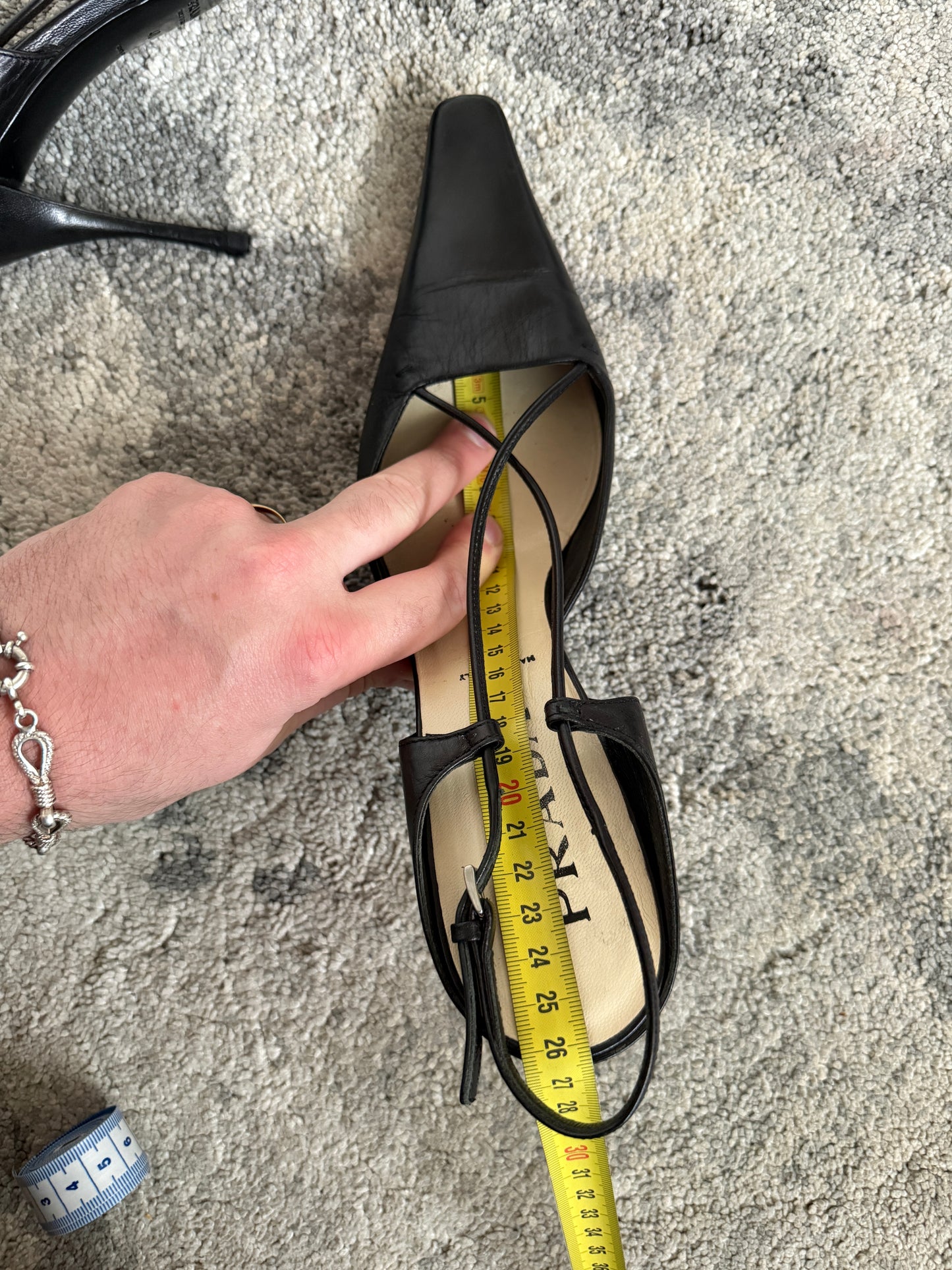 Prada 1990’s leather kitten heels