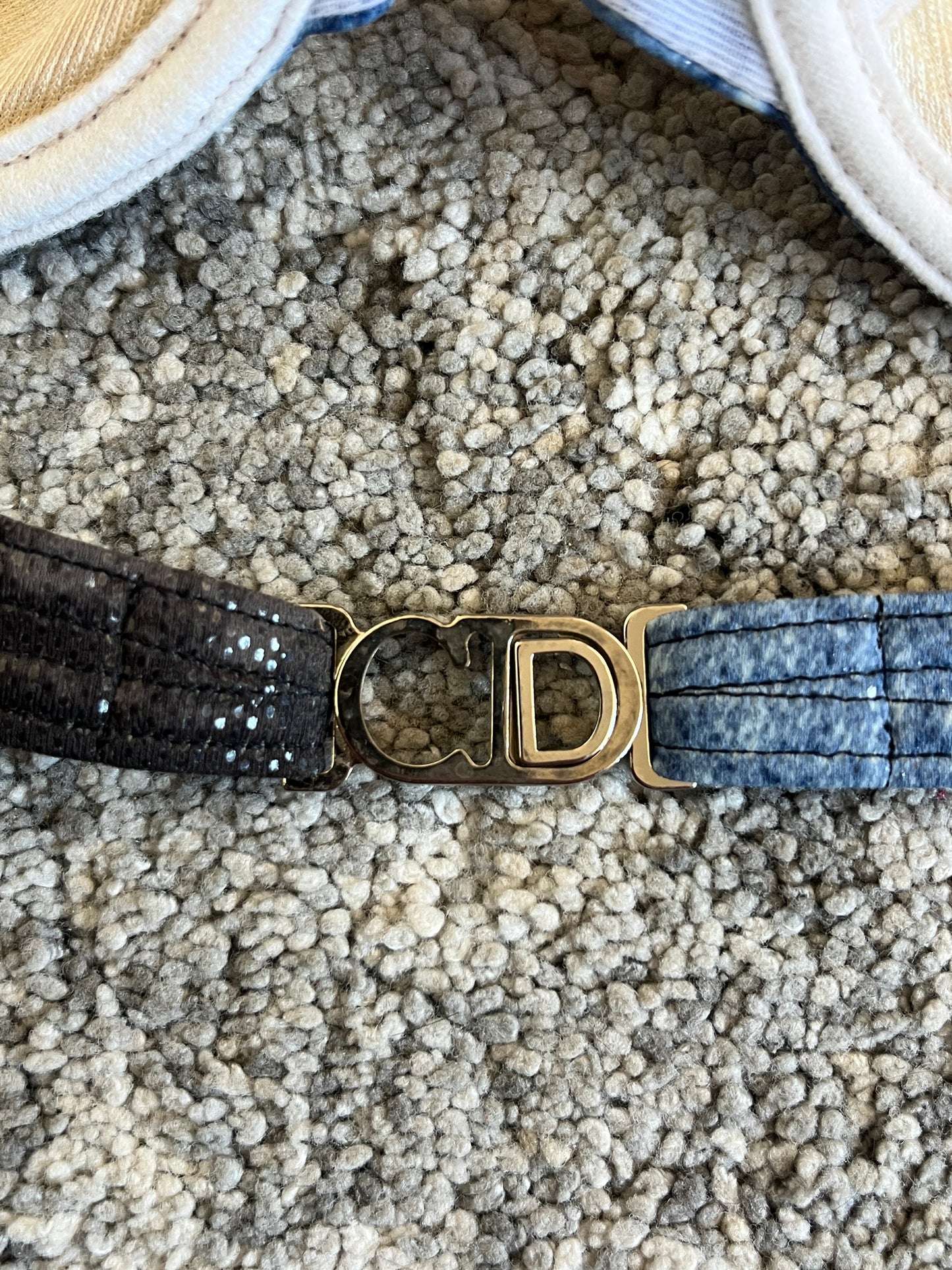 Dior 2002 diorella trompe l’œil denim swimwear set