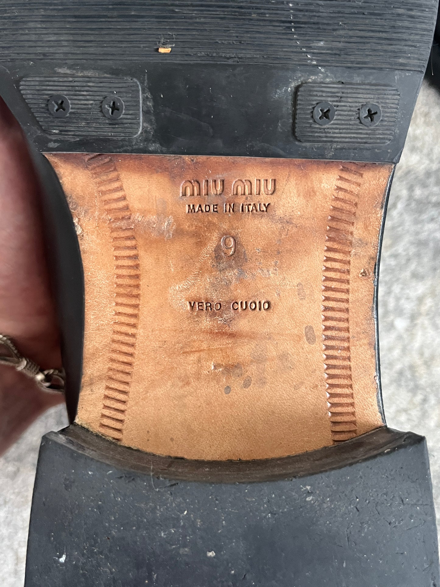 Miu Miu SS2001 leather Chelsea boots