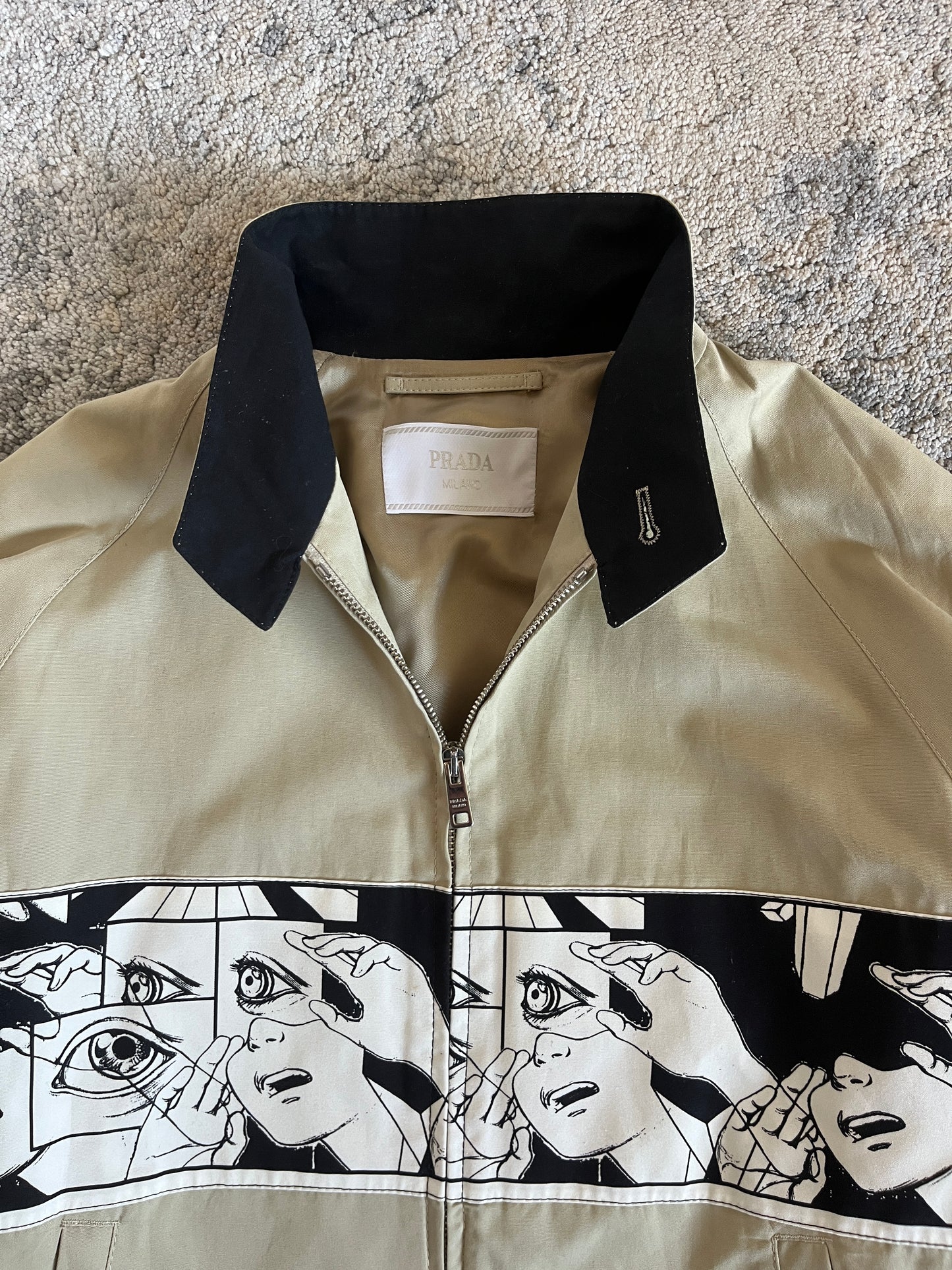 Prada SS2018 comics cotton jacket