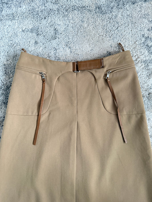 Prada FW1999 wool long skirt