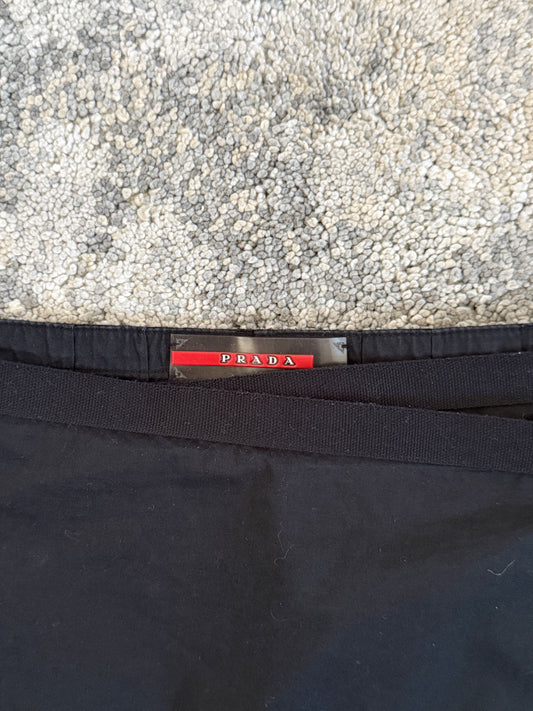 Prada 2000’s cotton wallet mini skirt