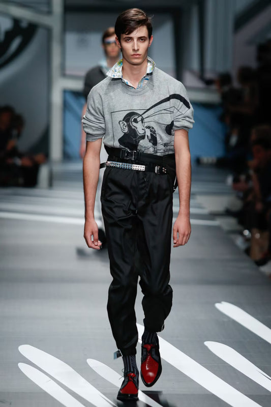 Prada SS2018 cashmere comics sweater