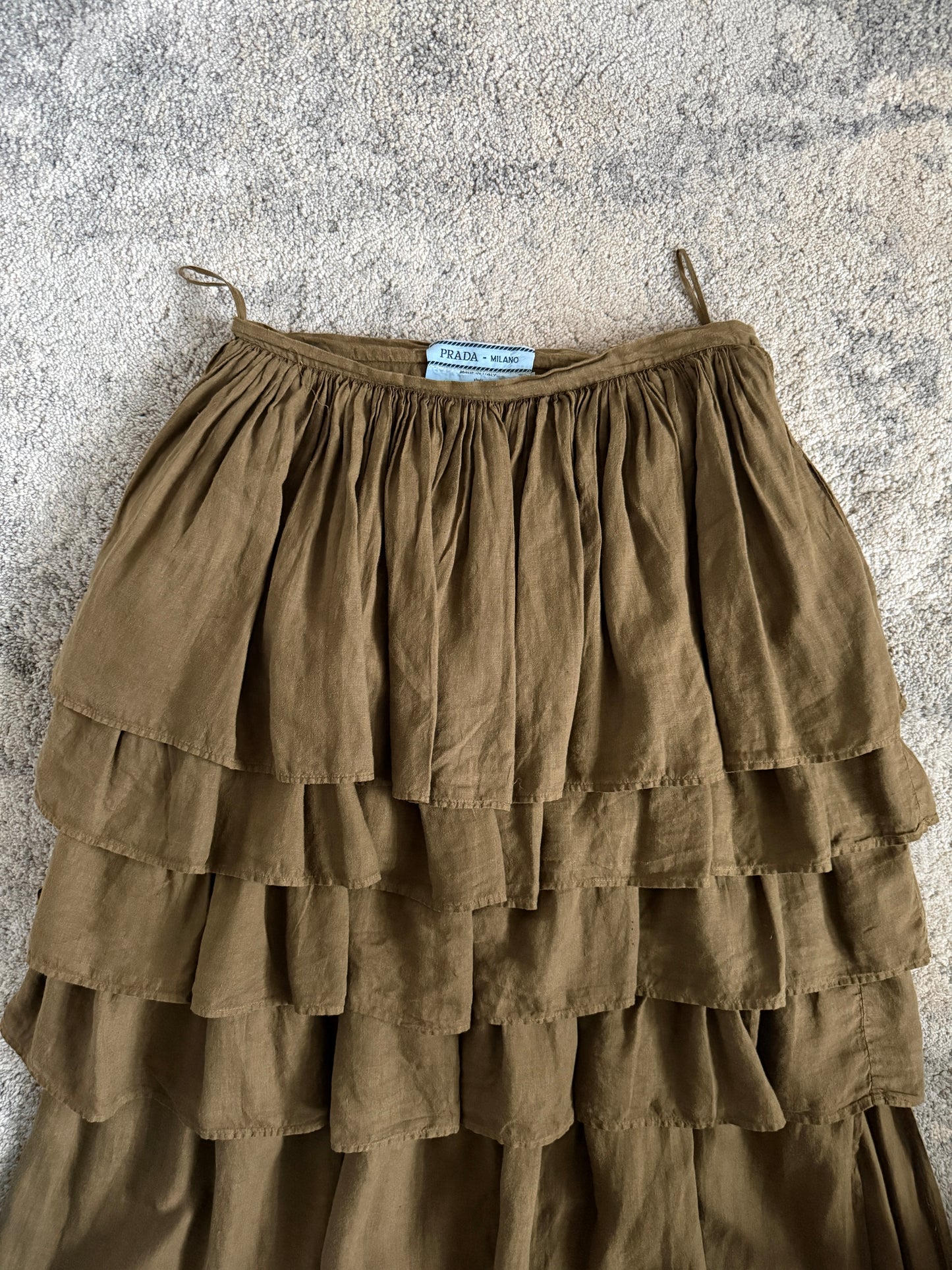 Prada SS1994 linen skirt