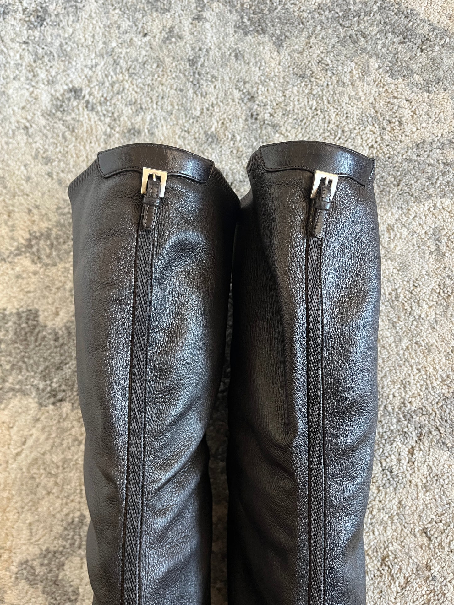 Prada 2000´s stretch leather high knee boots Size