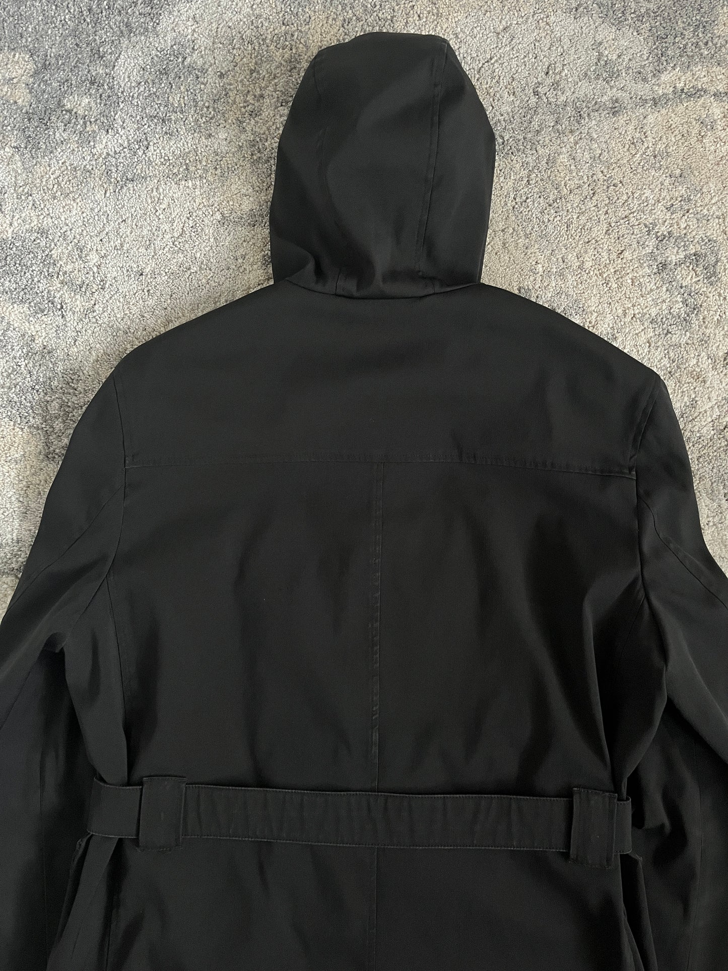 Prada FW1999 heavy nylon long coat