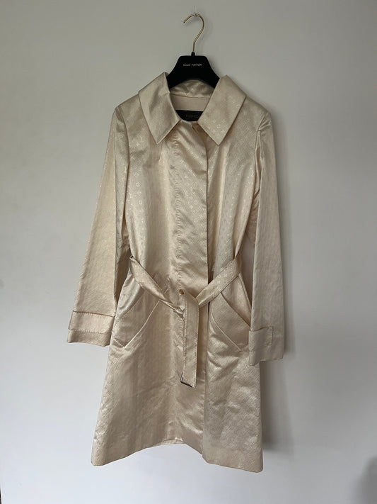 Louis Vuitton 2000’s silk monogram long coat