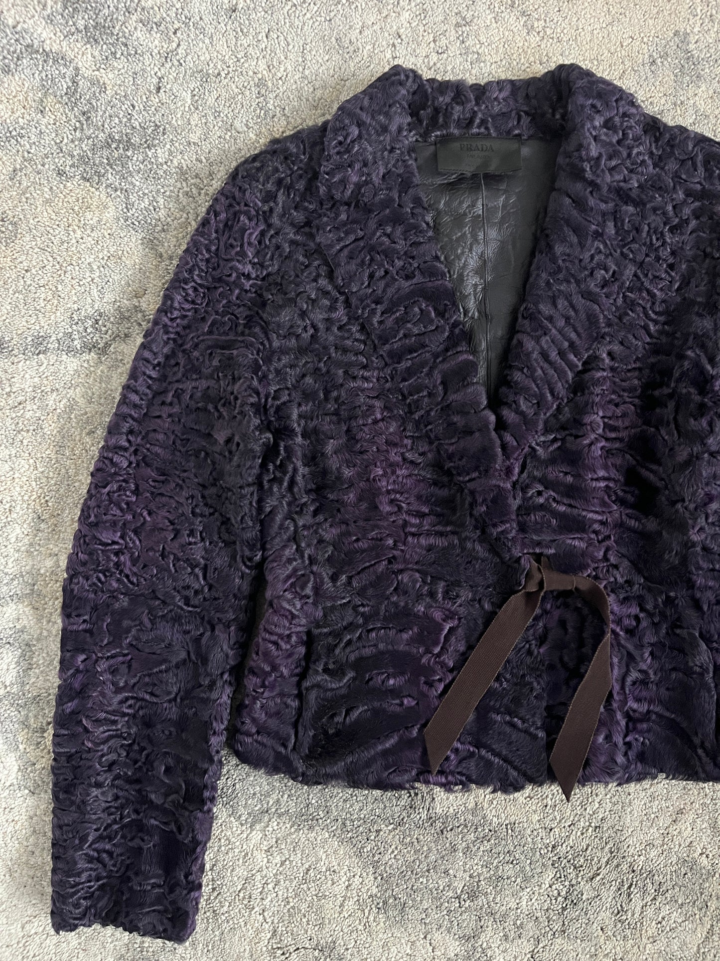 Prada FW2000 astrakan fur jacket