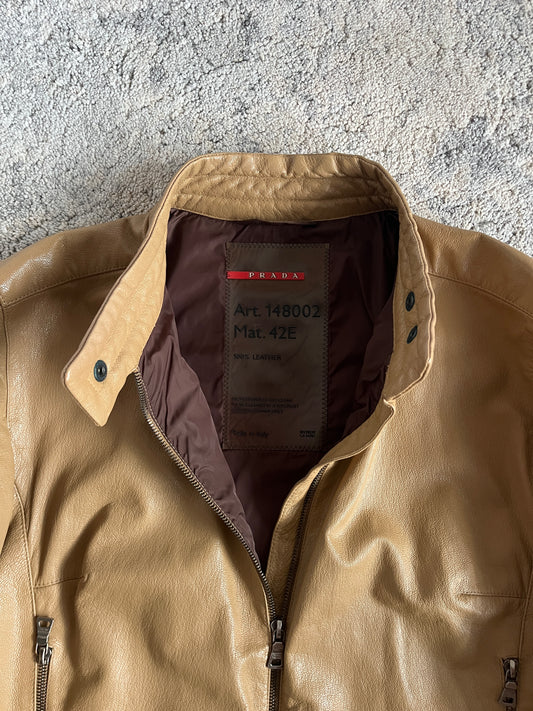 Prada SS2000 motorcycle leather jacket