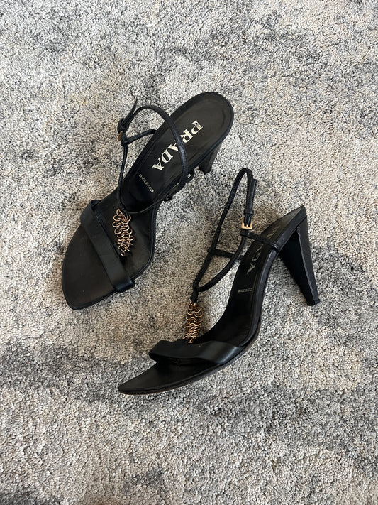 Prada 1990’s leather heels