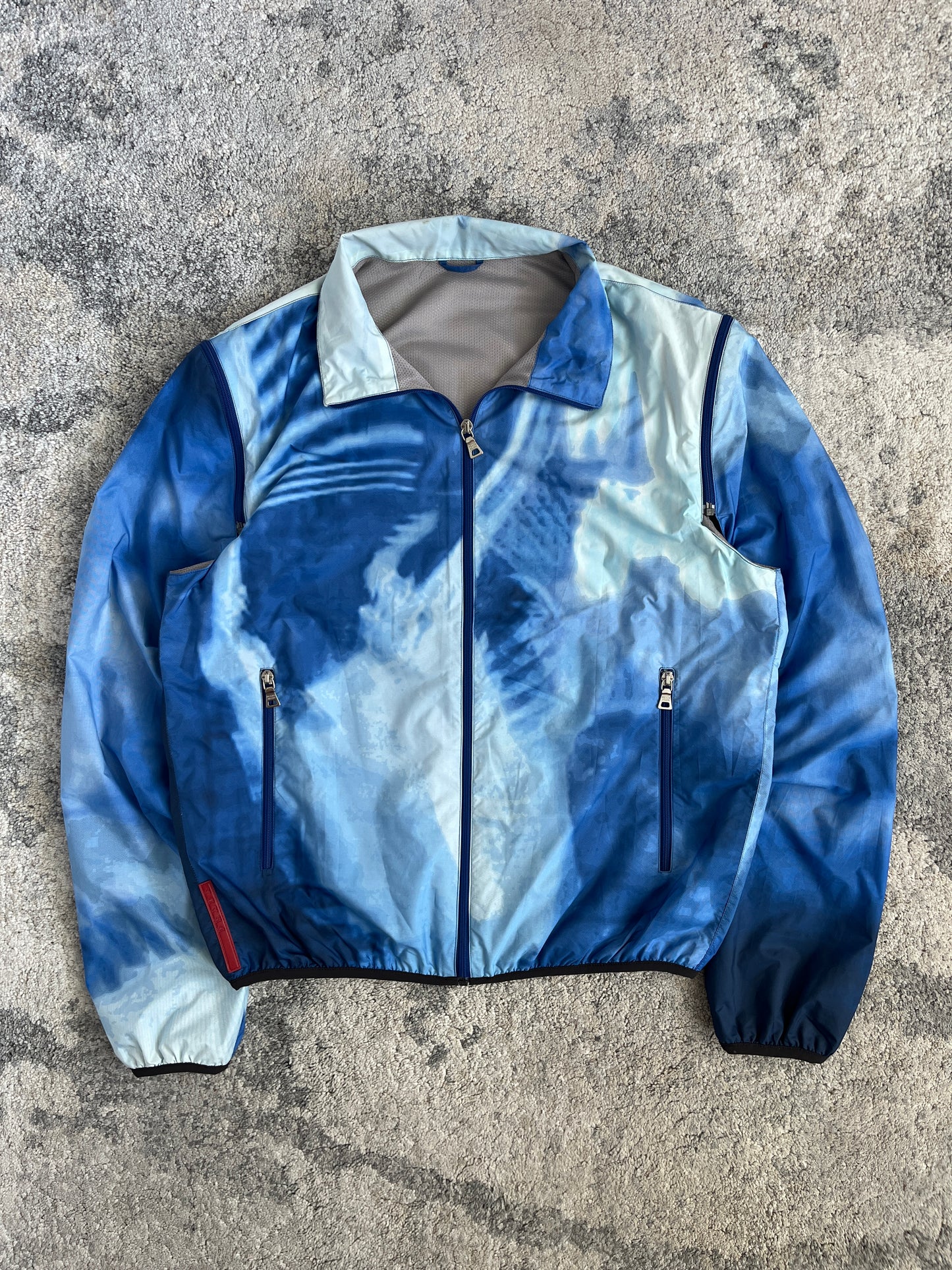 Prada SS2000 nylon print convertible jacket
