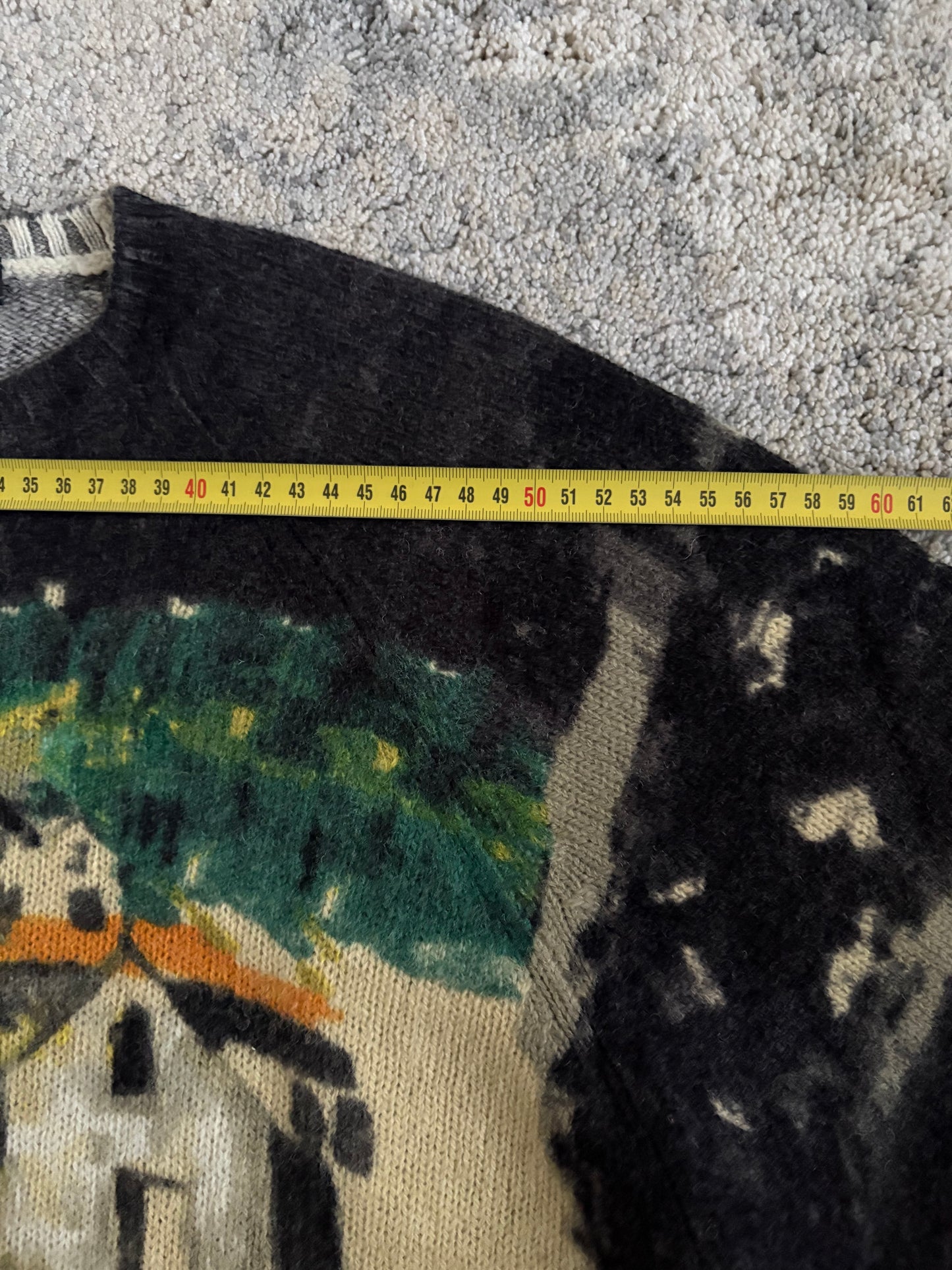 Prada FW2017 wool landscape sweater