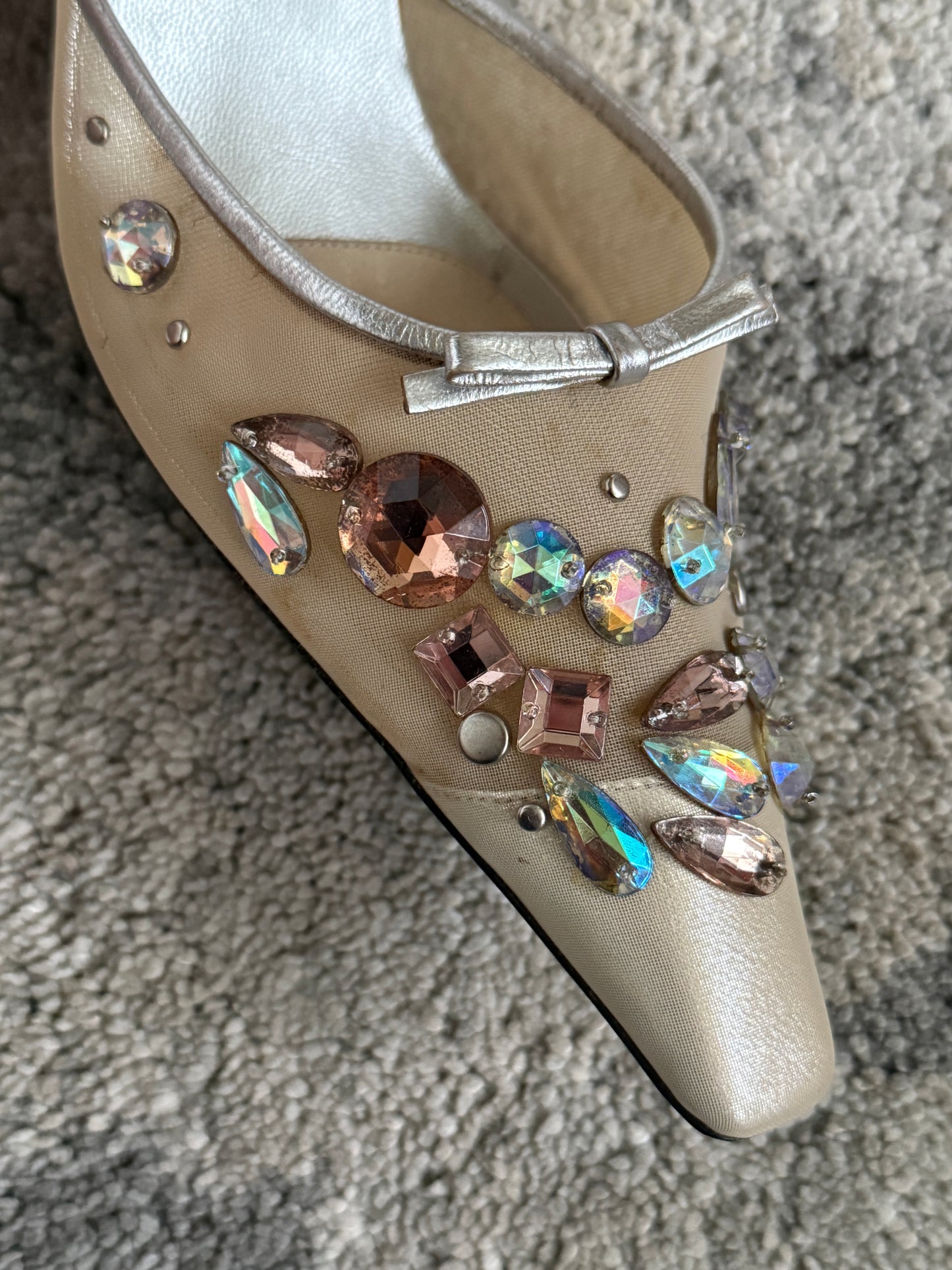 Miu Miu 1990’s crystals heels