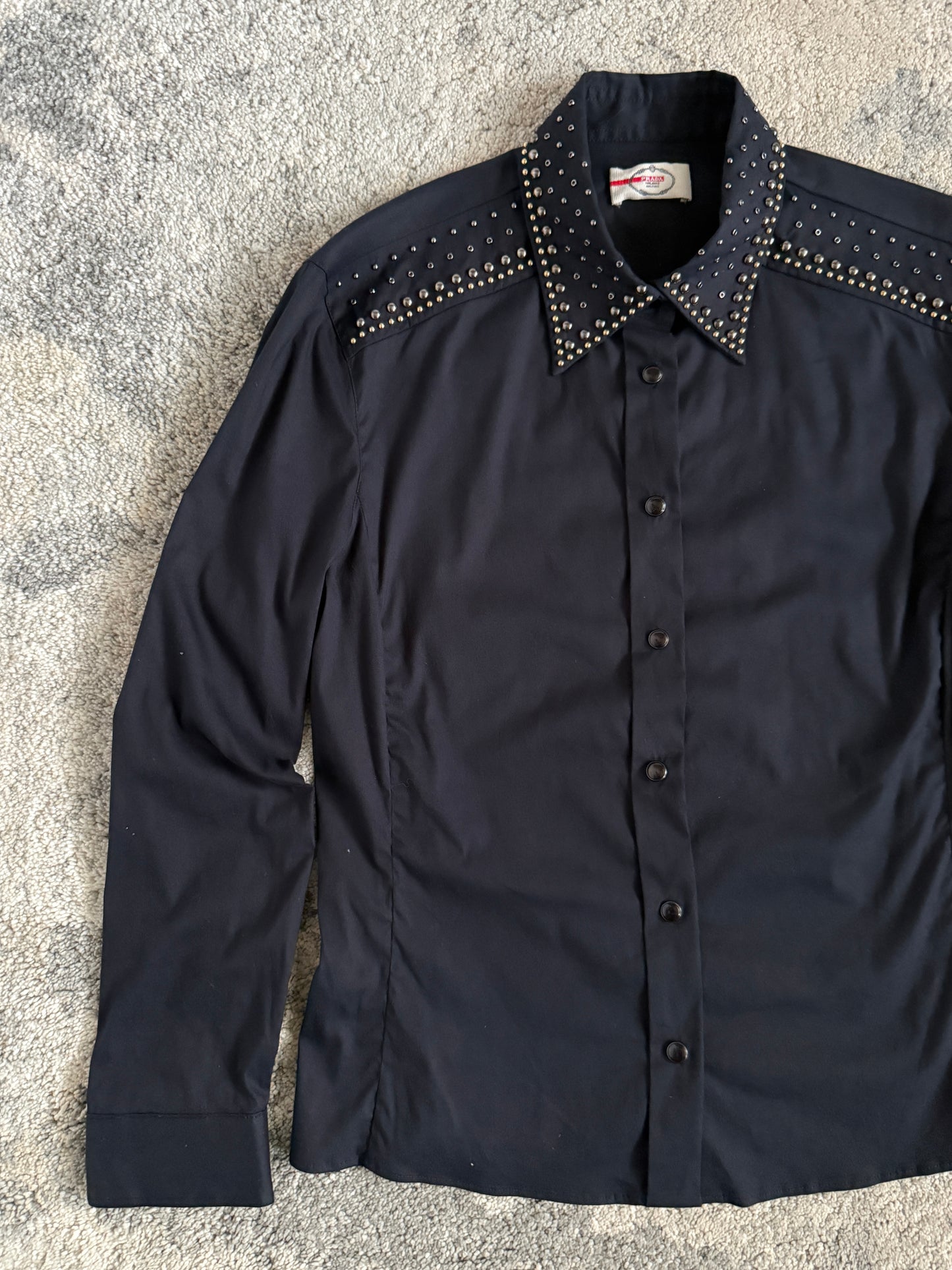 Prada 2010’s studded cotton shirt
