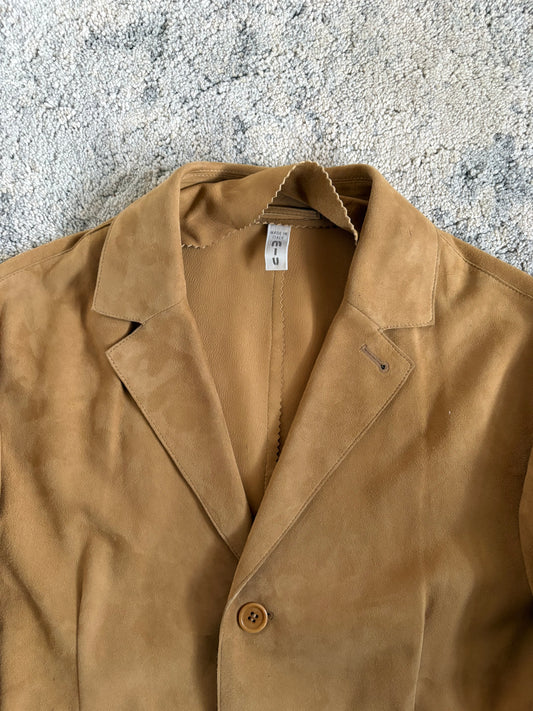 Miu Miu 2000 leather blazer jacket