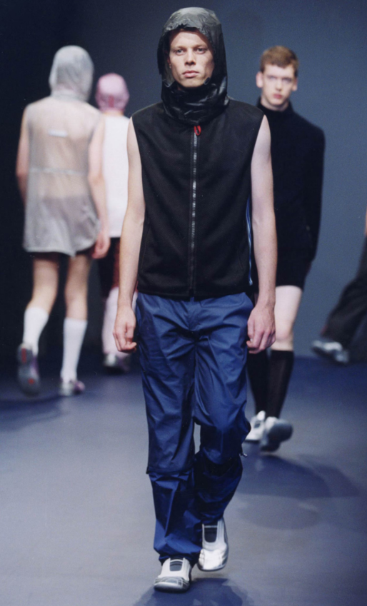 Prada SS2000 cotton & nylon convertible pants