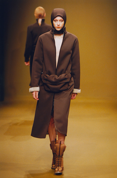 Miu Miu FW1999 nylon & fleece waist bag