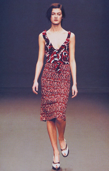 Miu Miu FW2000 viscose psychedelic top