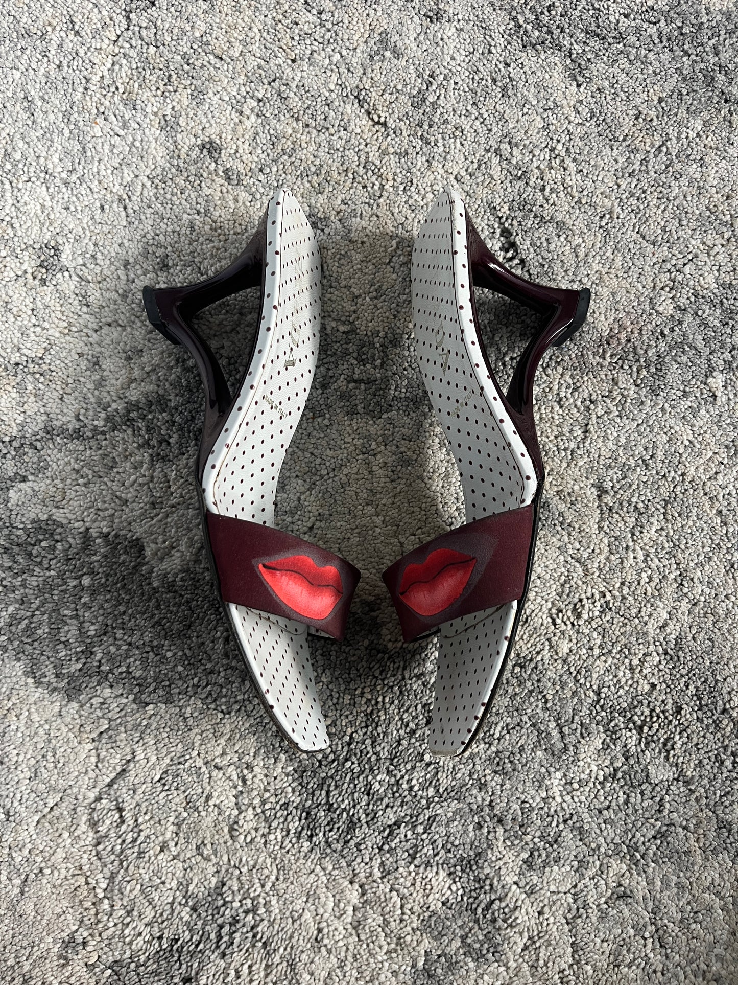 Prada SS2000 lipstick mules