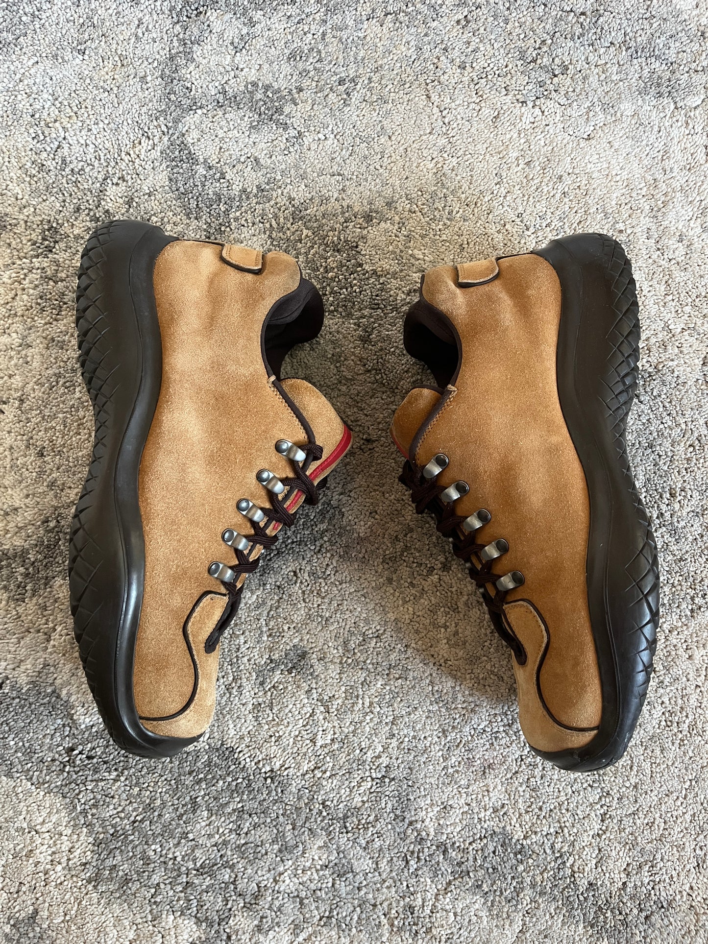 Prada FW1999 suede hiking shoes