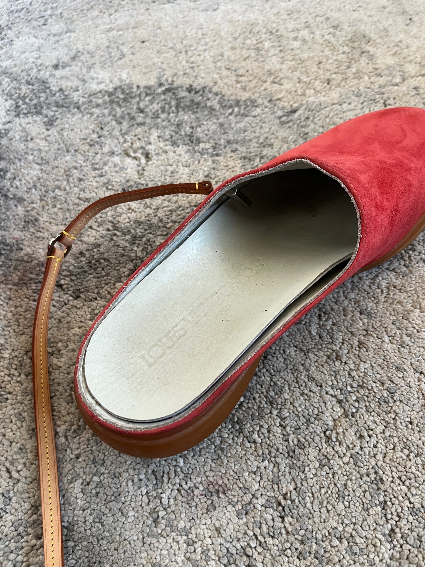 Louis Vuitton cup 2000 leather mules