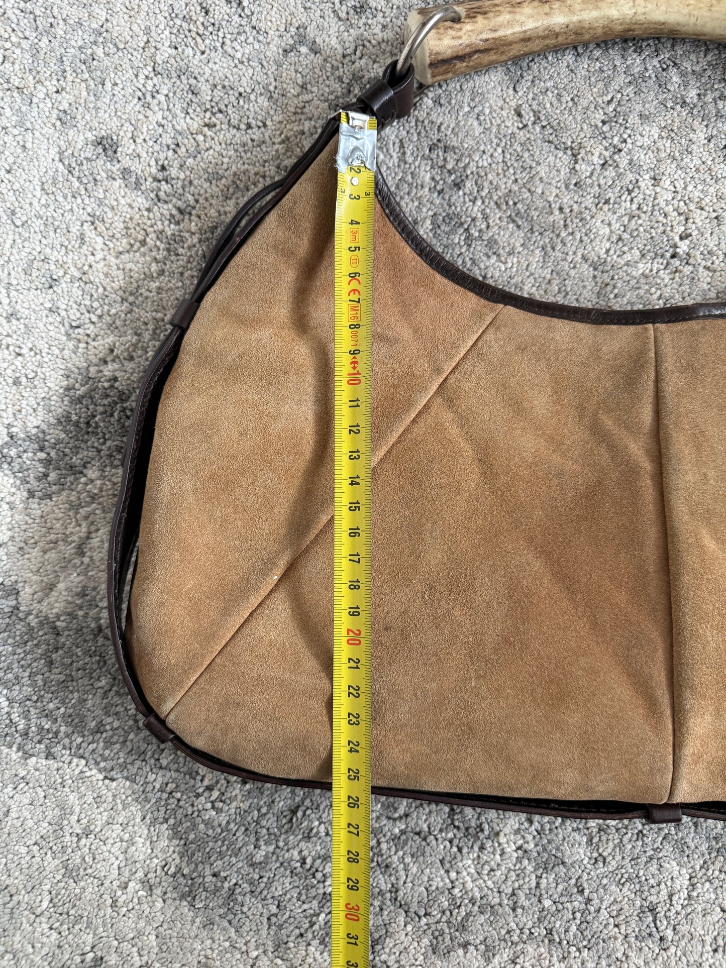 Yves Saint Laurent FW2002 suede Mombasa bag