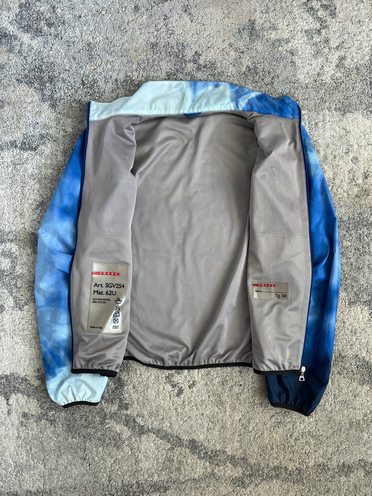 Prada SS2000 nylon print convertible jacket