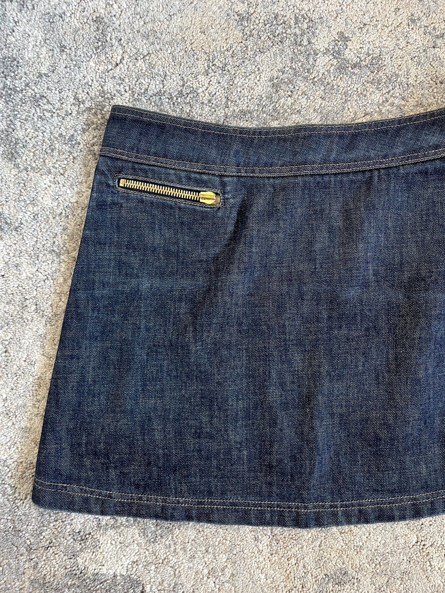 Prada 2000’s denim mini skirt