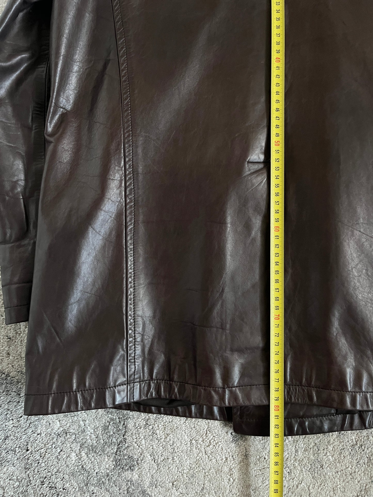 Prada FW1998 double breasted leather jacket