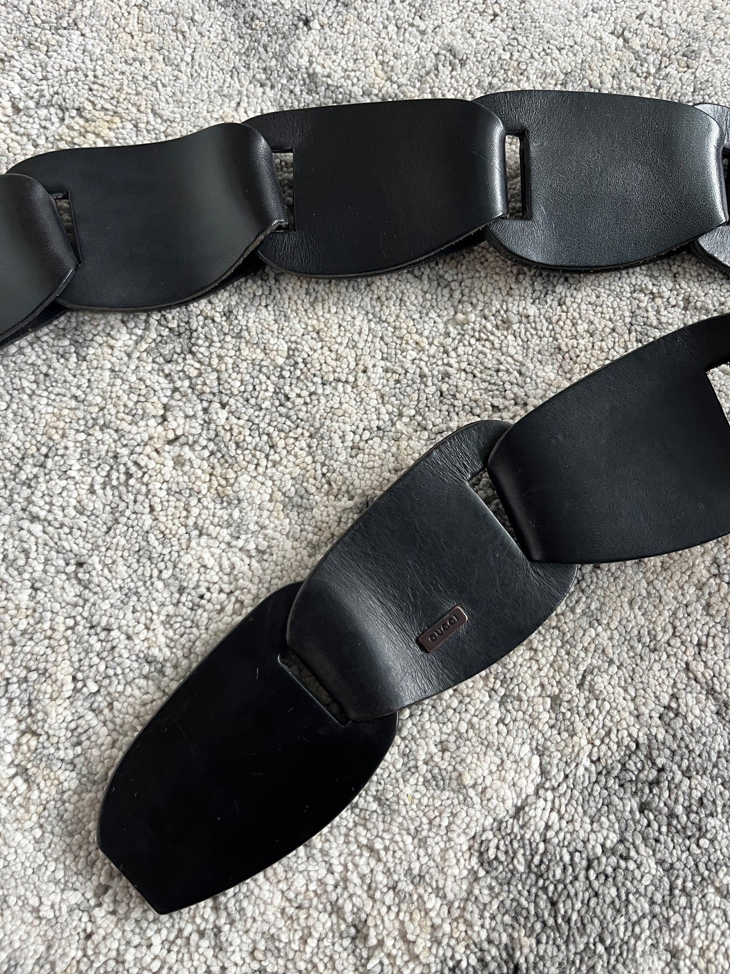 Gucci SS1997 leather belt chain