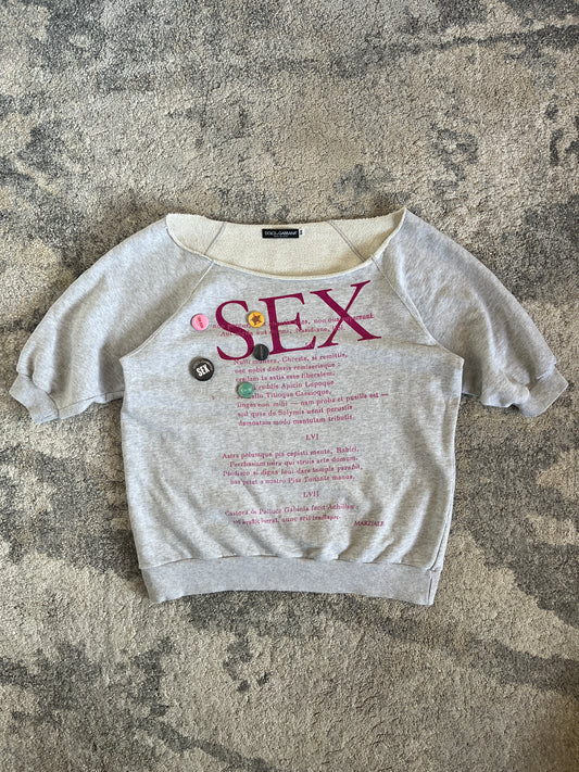 Dolce & Gabbana SS2003 SEX pins crewneck