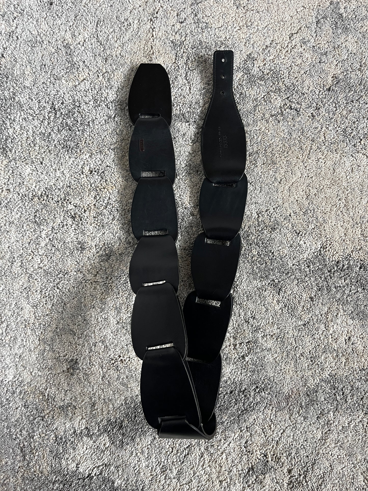 Gucci SS1997 leather belt chain