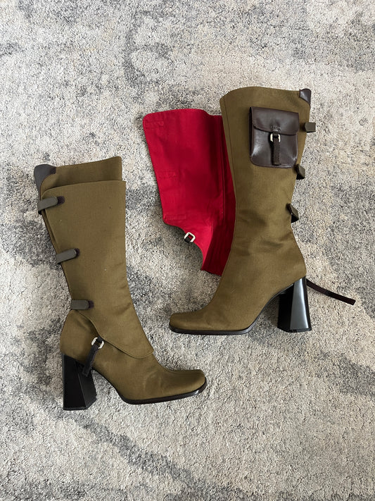 Prada FW1999 convertible pockets boots